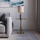 Timberlake Side Table in Antiqued Brass, , large