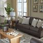 Ashley Roxmere Stationary Sofa in Umber, , large