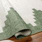 Surya Eagean EAG-2435 Grass Green, Ivory, Dark Green and Seafoam 6"7" Square Indoor/Outdoor Area Rug, , large