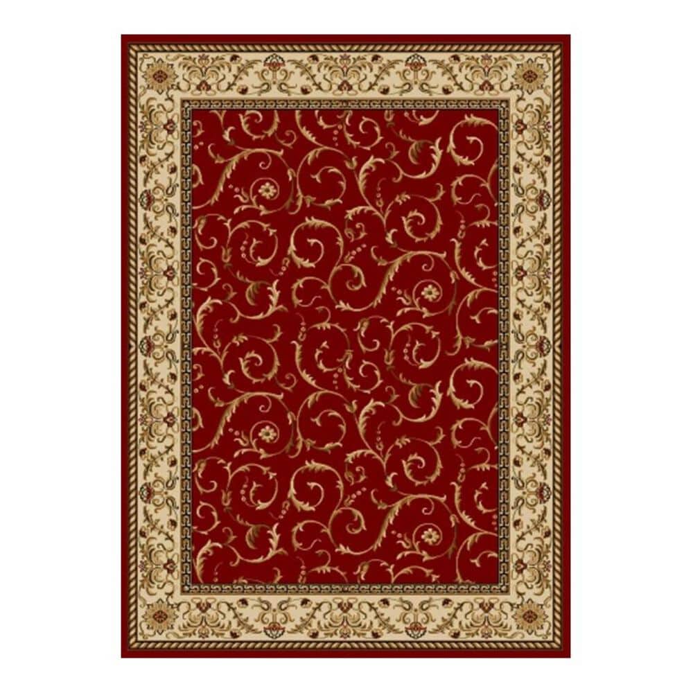 Radici USA Bergamo 1599 7'9" x 11' Red Area Rug, , large