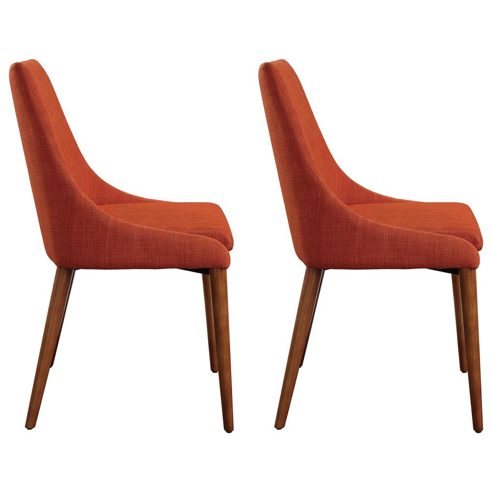 Valor Living Palmer Side Chair with Tangerine Cushion (Set of 2), , large