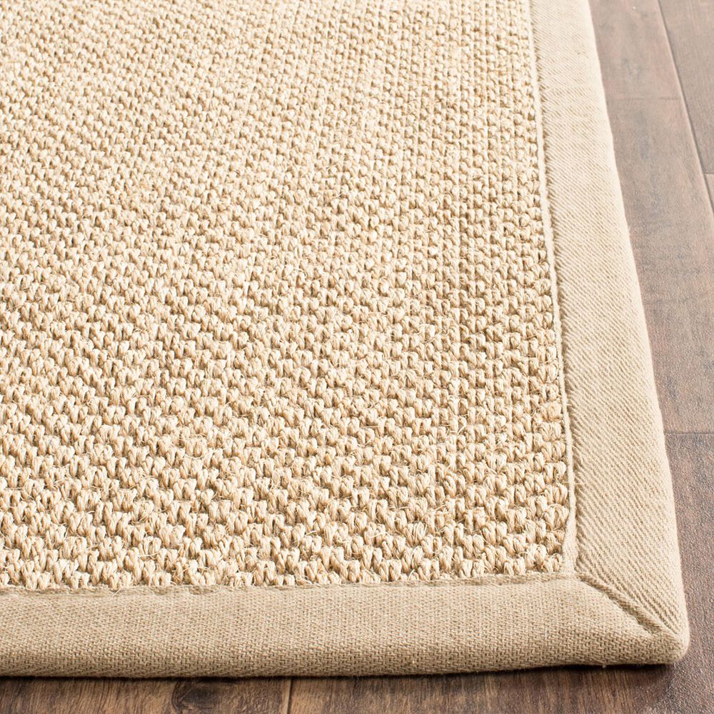 Safavieh Natural Fiber NF141B 10&#39; Square Maize and Linen Area Rug, , large