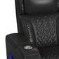 Mayberry Hill Prime Time Power Recliner with LED and Wireless Charger Pocket in Jett Black, , large