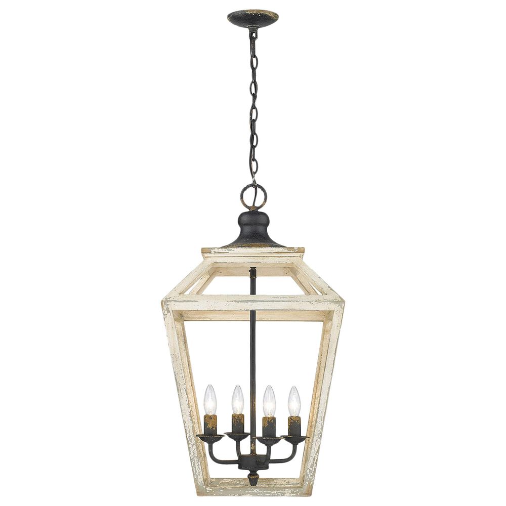Golden Lighting Haiden 4-Light Pendant in Antique Black Iron, , large