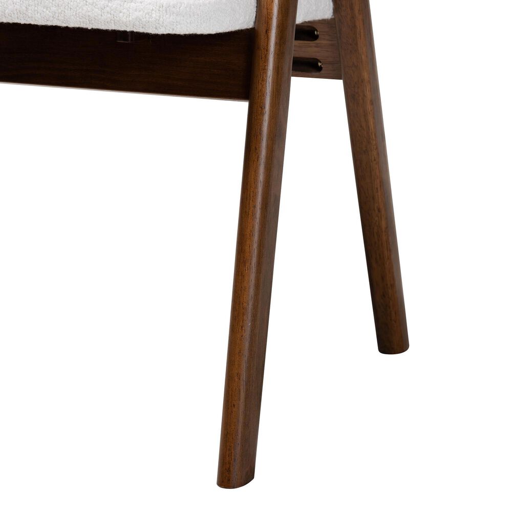Baxton Studio Virden Arm Chair in Walnut Brown, , large
