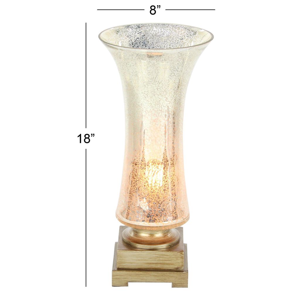 Maple and Jade 18&quot; Glam Uplight in Warm Brown &#40;Set of 2&#41;, , large