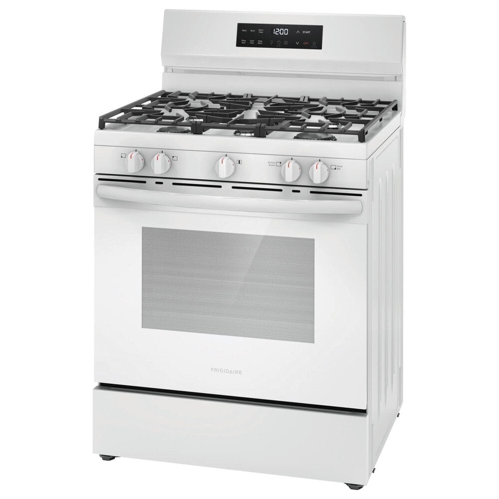 Frigidaire 30" Freestanding Natural Gas Range in White, , large