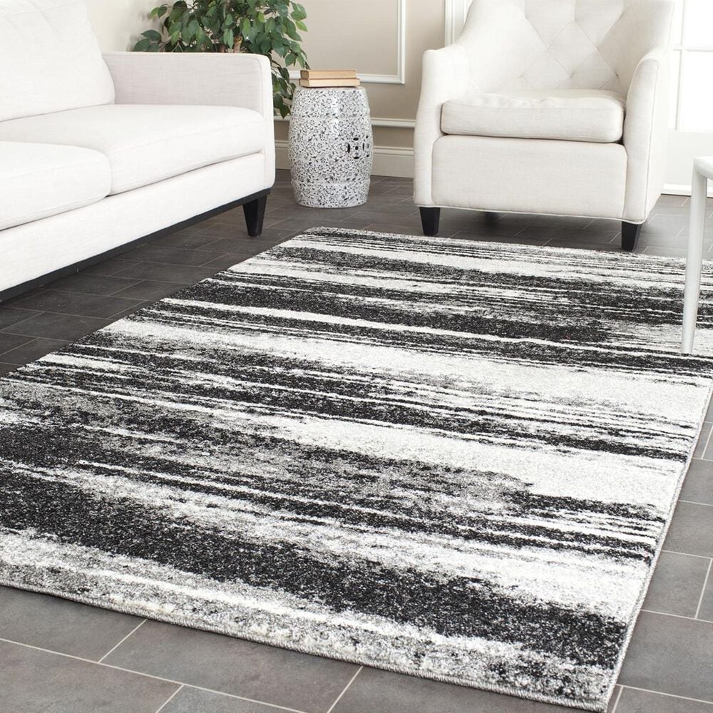 Safavieh Retro RET2693-8479-5 5" x 8" Dark Grey/Light Grey Area Rug, , large