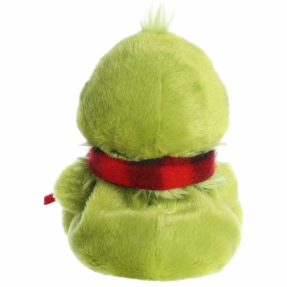 Aurora Palm Pals 5&quot; Grinch with Scarf Plush in Green and Red, , large