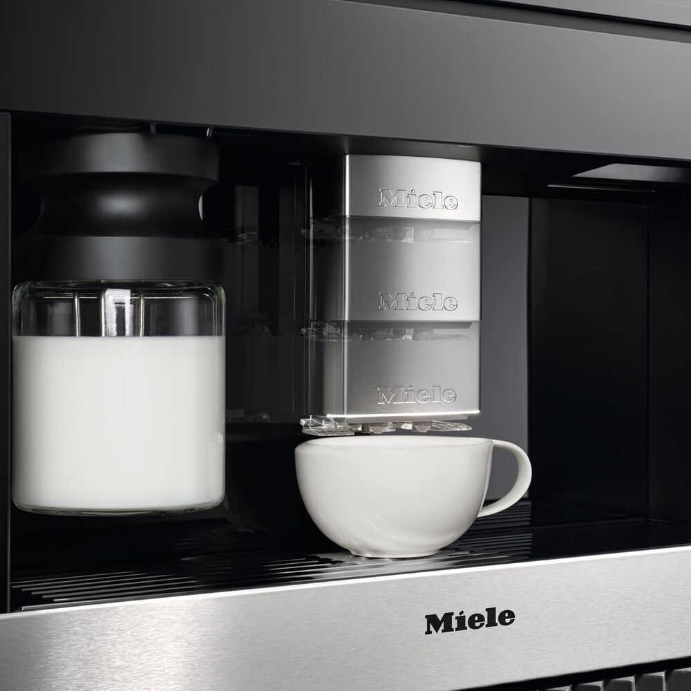 Miele 2.7L Built-In Coffee Machine with DirectWater in Black and Stainless Steel, , large