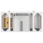 James Martin Vanities Myrrin 48" Vanity in Bright White with 3cm Arctic Fall Solid Surface Top, , large