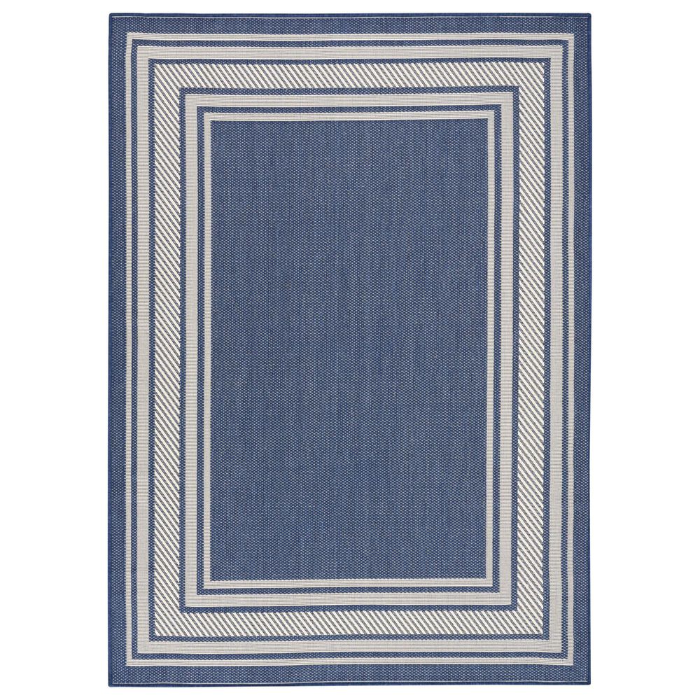 Nourison Horizon HOZ03 Navy 4&#39; x 6&#39; Indoor/Outdoor Area Rug, , large