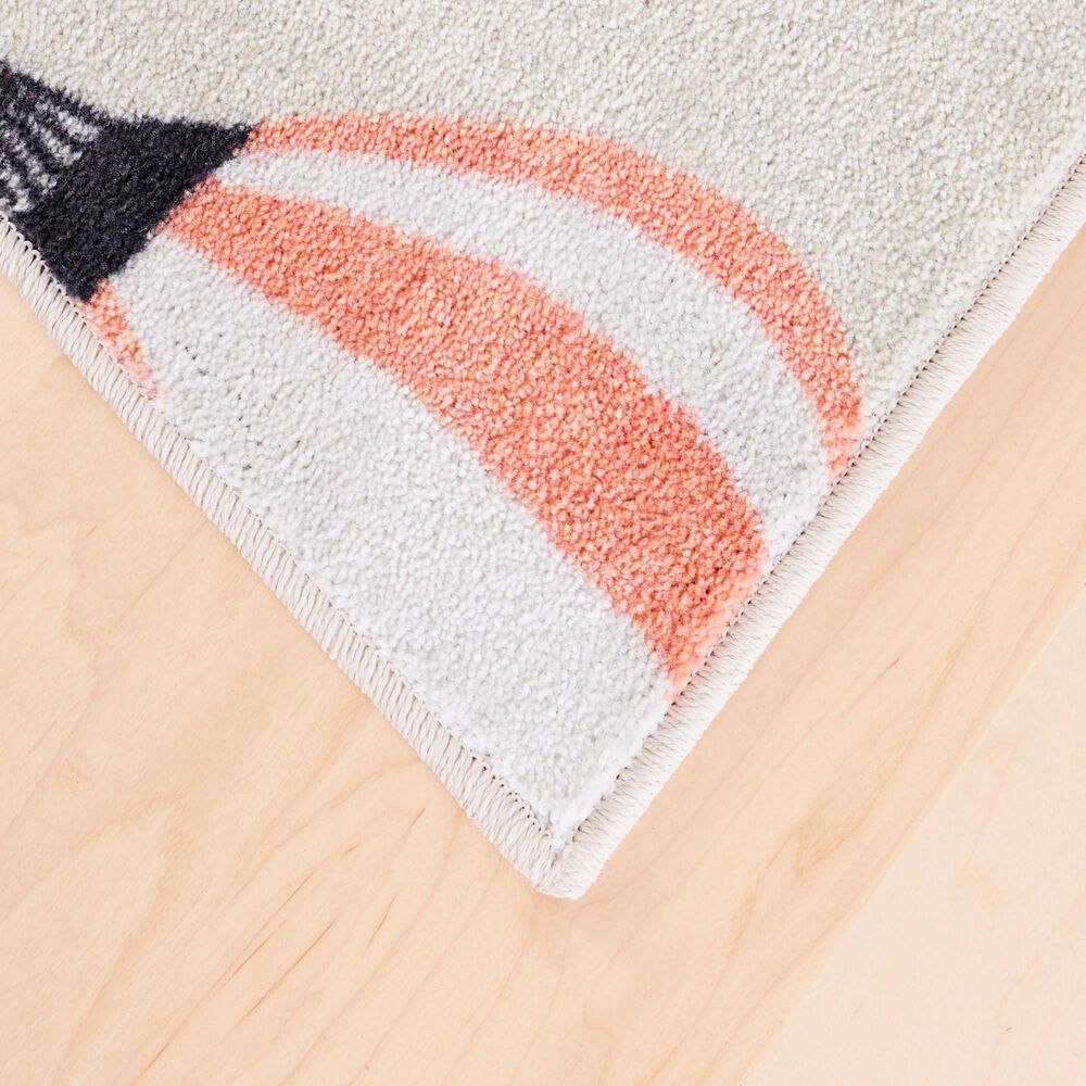 Karastan Prismatic  3&#39;4&quot; x 5&#39; Blush Kids Area Rug, , large