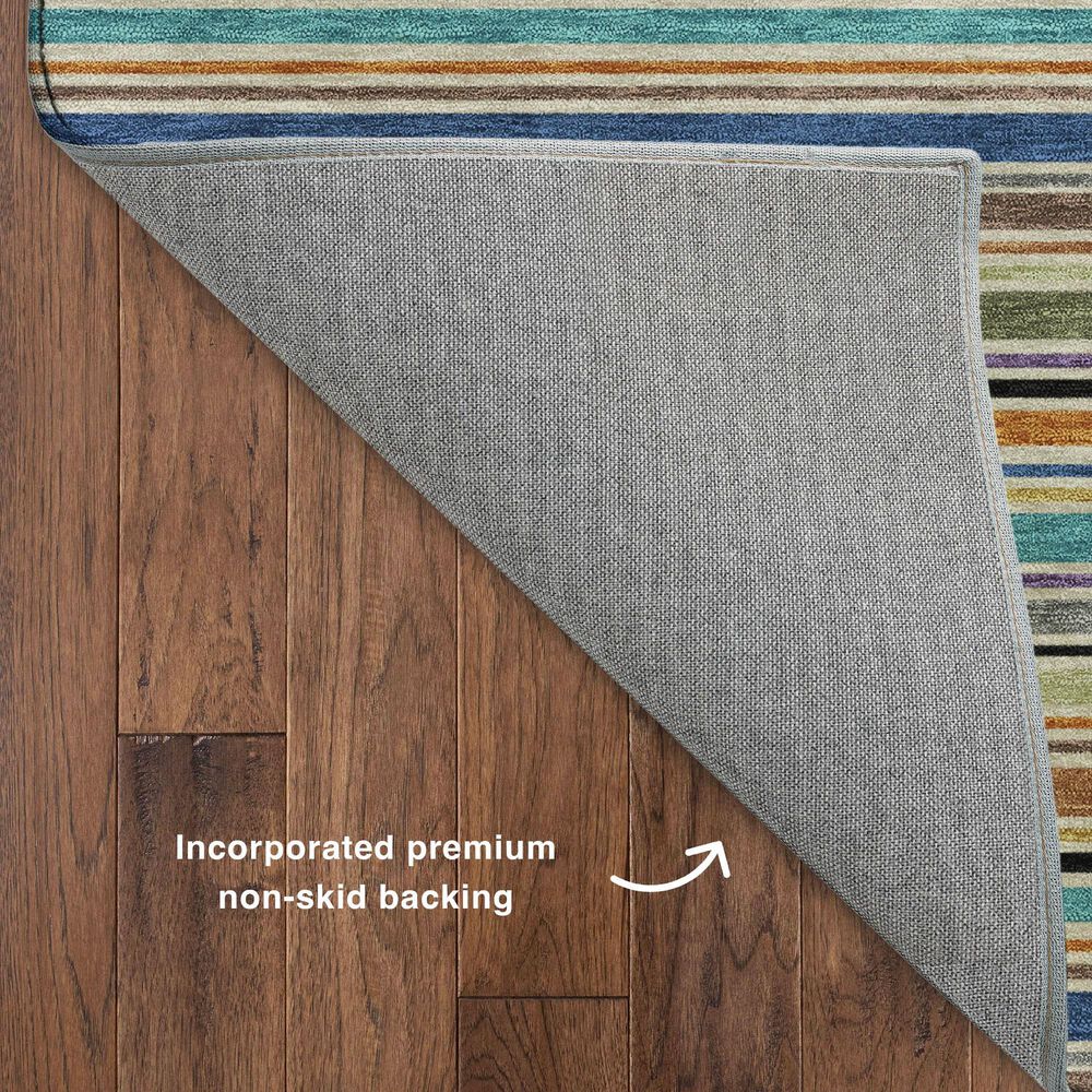 Dalyn Rug Company Soft Essentials Striped Jewel 5' x 7'6" Indoor/Outdoor Area Rug, , large