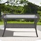 Sunwell Garden Outdoor Coffee Table with Shelf in Brown, , large