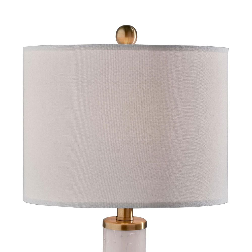 Adesso Grady Table Lamps with USB in Antique Brass and White (Set of 2), , large