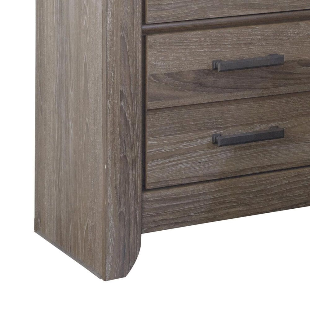 Ashley Zelen 5 Piece Queen Bedroom Set in Warm Gray, , large