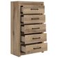 Ashley Brozmont 5-Drawer Chest in Natural Brown, , large