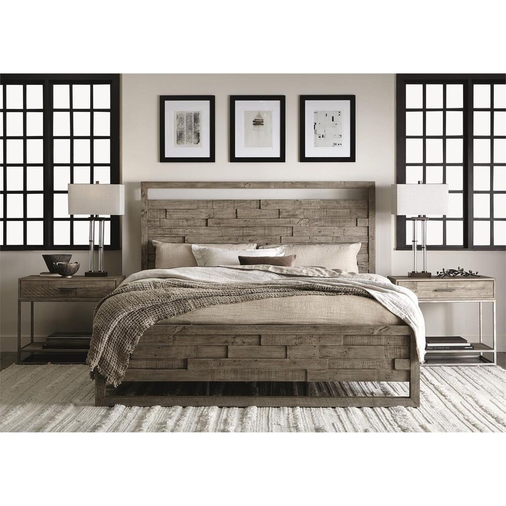 Bernhardt Highland Park Alvar Nightstand in Morel and Glazed Silver, , large