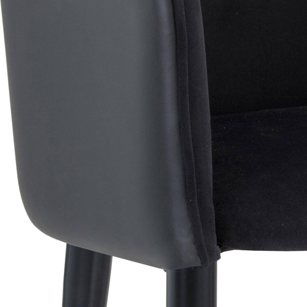 37B Asher Dining Chair in Black and Gold, , large