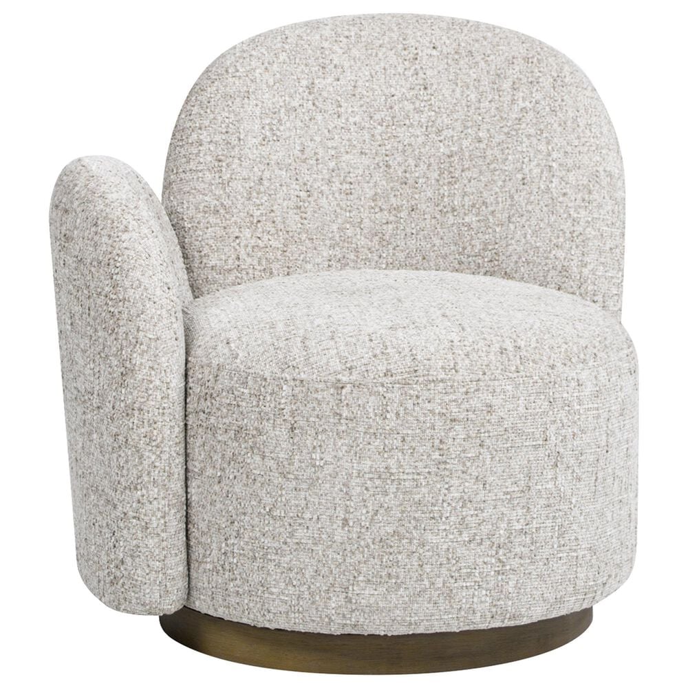 Jennifer Taylor Home Duo Left Arm Facing Swivel Accent Chair in Multi-Greige Beige, , large