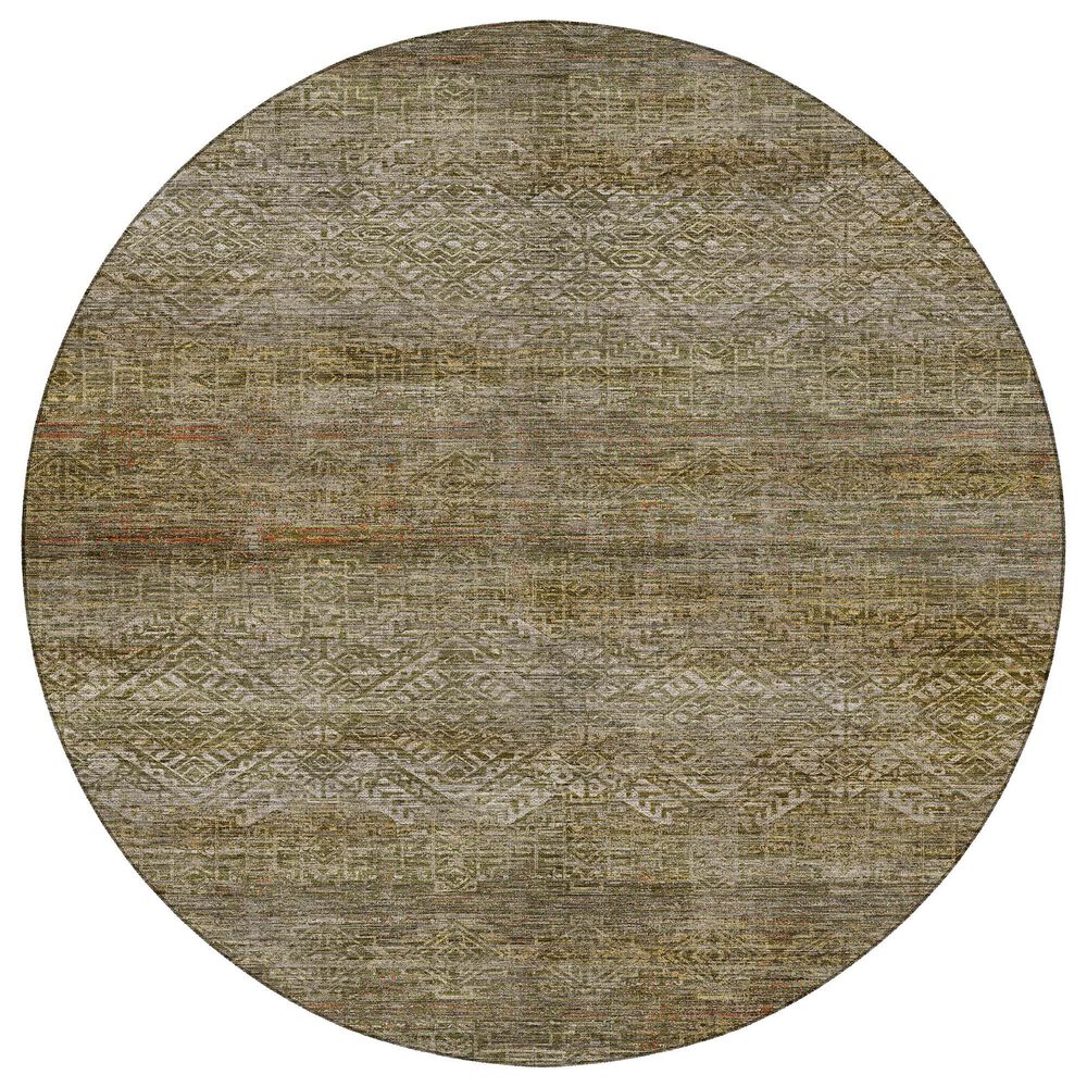 Dalyn Rug Company Vico VC8 Olive 8" Round Area Rug, , large