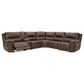 Signature Design by Ashley Dunleith 6-Piece Power Reclining Curved Sectional in Chocolate, , large