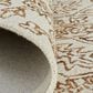 Feizy Belfort Ivory and Brown 10" x 14" Area Rug, , large