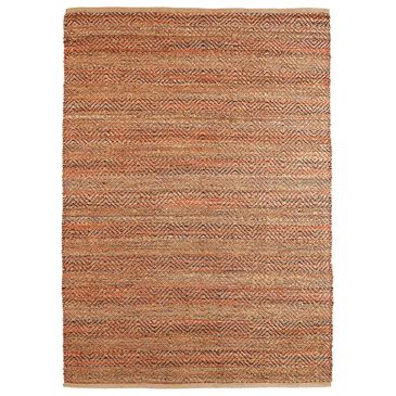 L&R Resources Natural Fiber 7"9" x 9"9" Burgundy Area Rug, , large