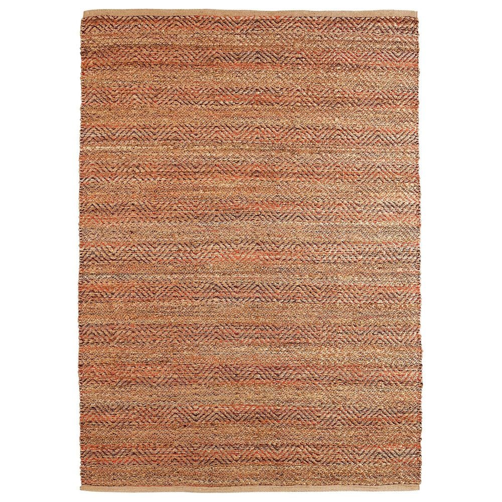 L&R Resources Natural Fiber 7"9" x 9"9" Burgundy Area Rug, , large