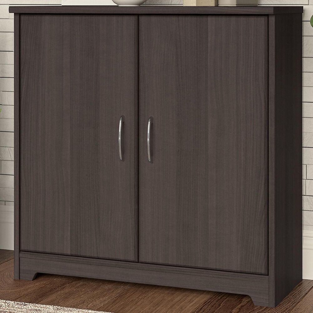 Bush Cabot Small Storage with Doors in Heather Gray NFM