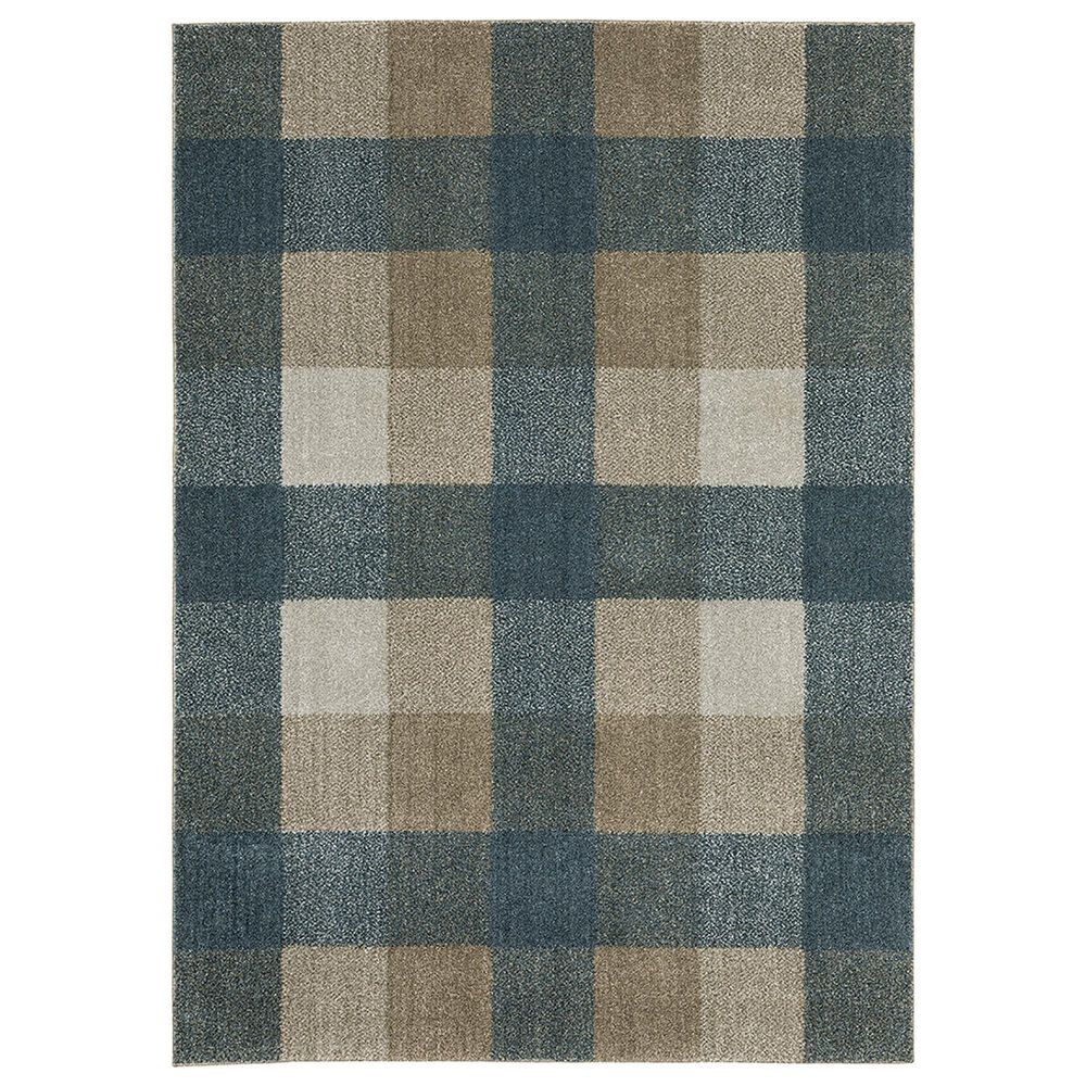 Oriental Weavers Alton Flanel 2"3" x 7"6" Blue and Beige Runner, , large