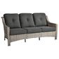 HOMLUX Outdoor Wicker Conversation Sofa in Black, , large
