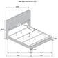 Pacific Landing Lucia King Bed in Beige, , large
