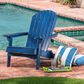 Hearth and Haven Malibu Outdoor Folding Adirondack Chair in Blue, , large