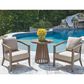 Ashley Joy Lagoon 3-Piece Outdoor Bistro Set in Beige, , large
