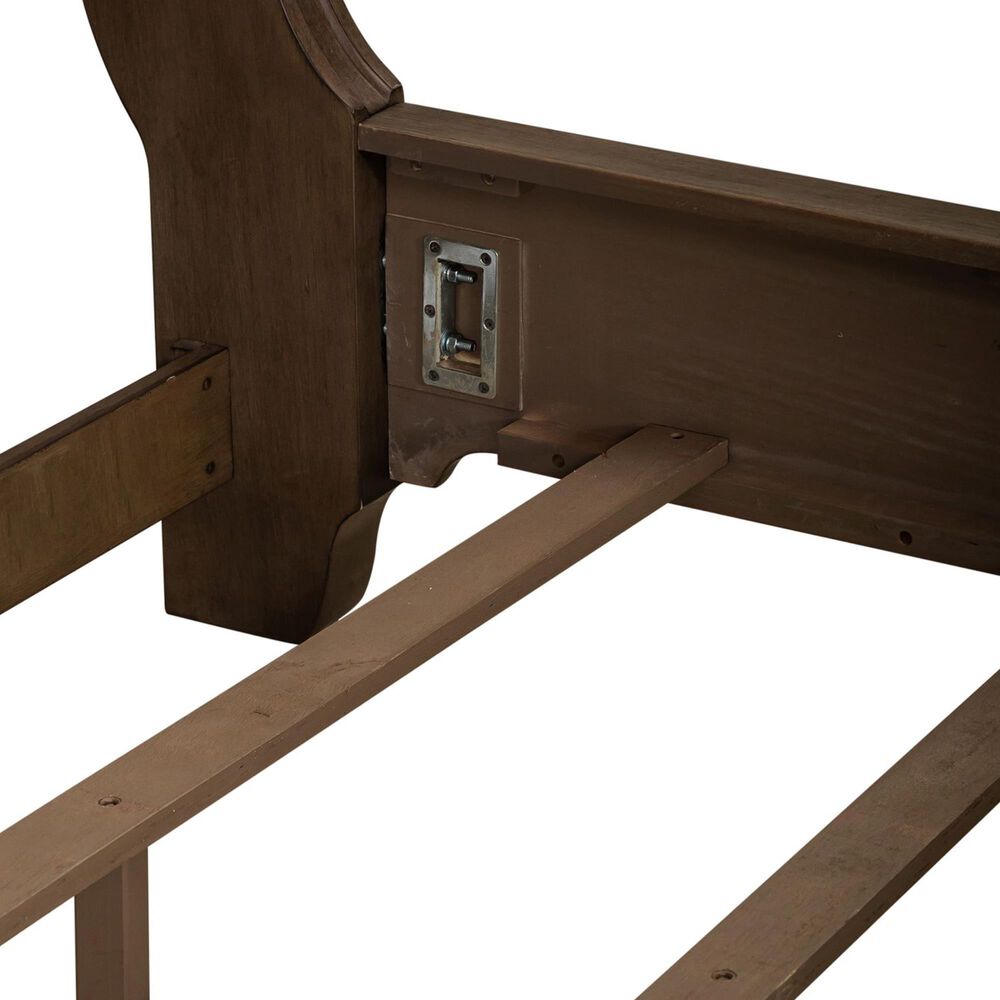 Belle Furnishings Americana Farmhouse King Sleigh Bed in Dusty Taupe, , large