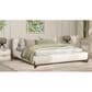 Jennifer Taylor Home Alpine Puffy Modern King Platform Bed in Ivory White, , large