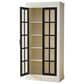 Hearth and Haven 71.2"" Freestanding Glass Door Pantry with Adjustable Shelves in White and Black, , large