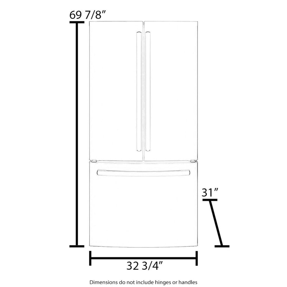 Cafe 19 Cu. Ft. 3-Door French Door Refrigerator in Matte White, , large