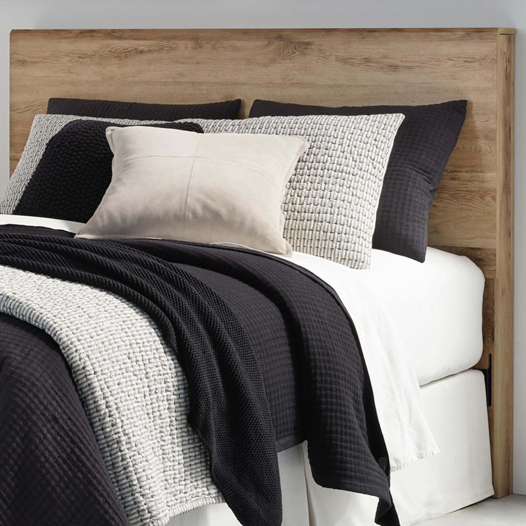 Ashley Hyanna Queen Panel Headboard in Golden Rustic