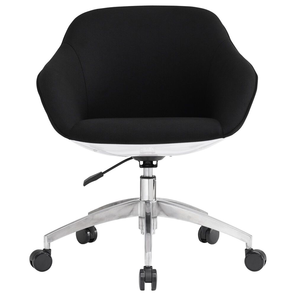 Rta Products Llc Low-Back Upholstered Task Chair in Black, , large
