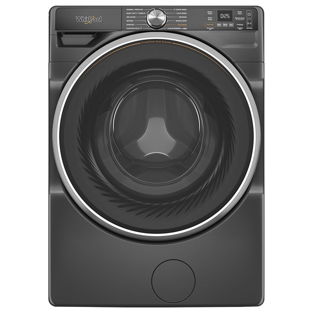 Whirlpool 5.0 cu. ft. Smart Front Load Washer with FreshFlow Vent System in Volcano Black, , large