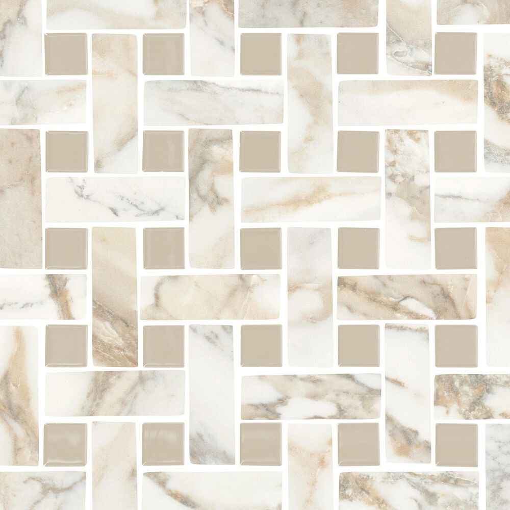 Dal-Tile Divinium Nova 13-1/8 &#39;&#39;x 13-1/8&#39;&#39; Ceramic Mosaic Sheet, , large