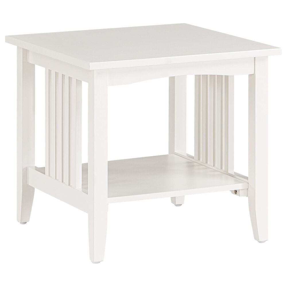 OSP Home Sierra End Table in White, , large