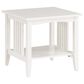 OSP Home Sierra End Table in White, , large