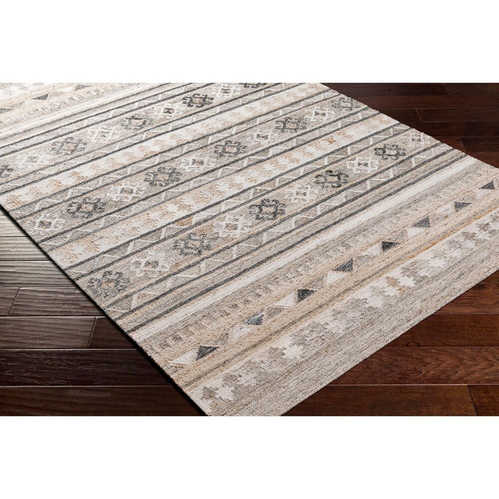 Surya Alyssa 5&#39; x 7&#39;6&quot; White, Black, Brown and Blue Area Rug, , large