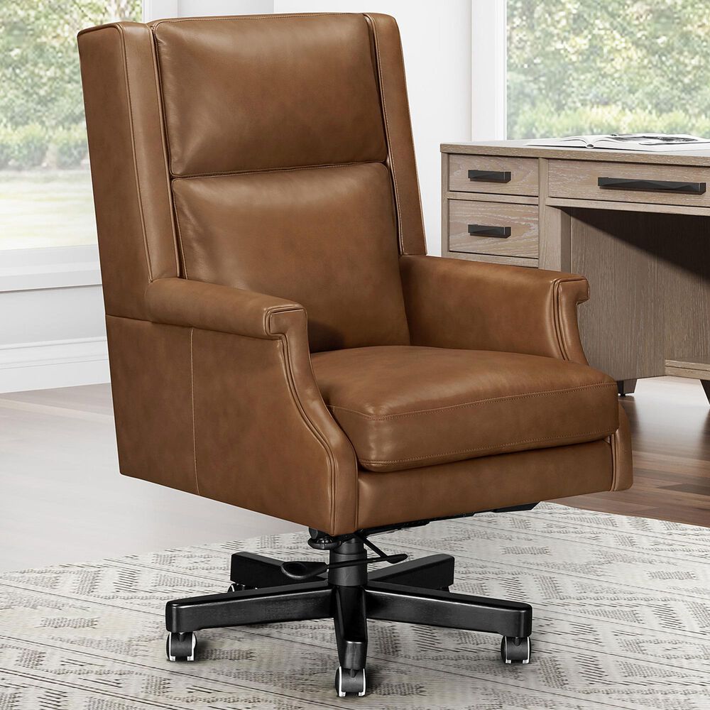 Parker House Leather Desk Chair in Renaissance Chestnut, , large