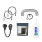 Petra Industries Inc 5-Piece Laundry 3-Prong Laundry Accessory Kit in Gray and Silver, , large