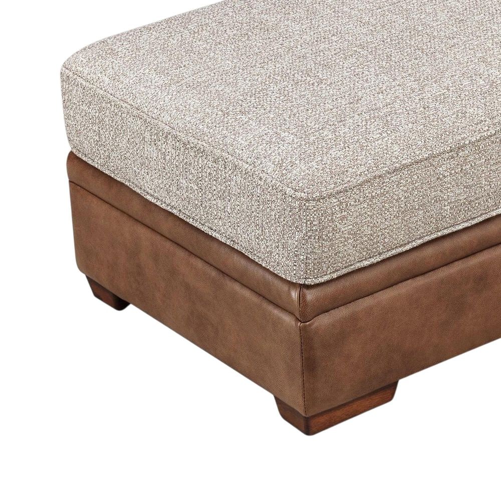 Hydeline Quebec Rectangular Ottoman in Aged Maple, , large